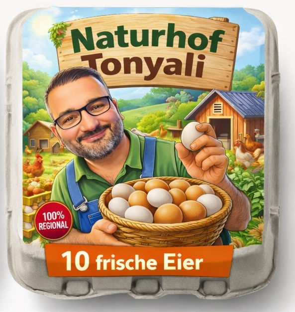 10er Bodenhaltung-Eier