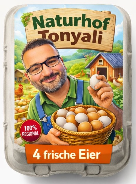 4er Bodenhaltung-Eier