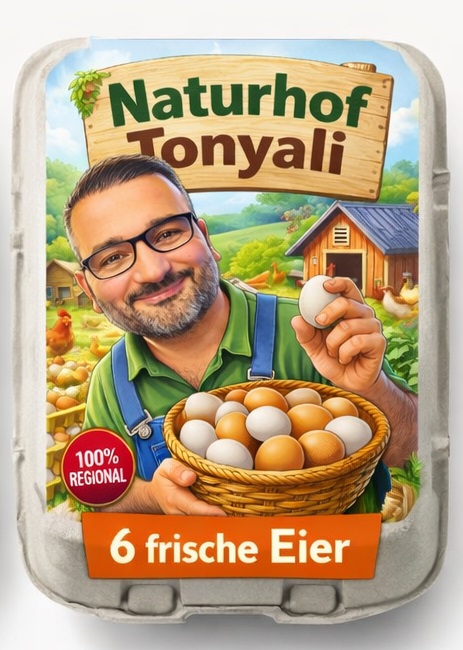 6er Bodenhaltung-Eier